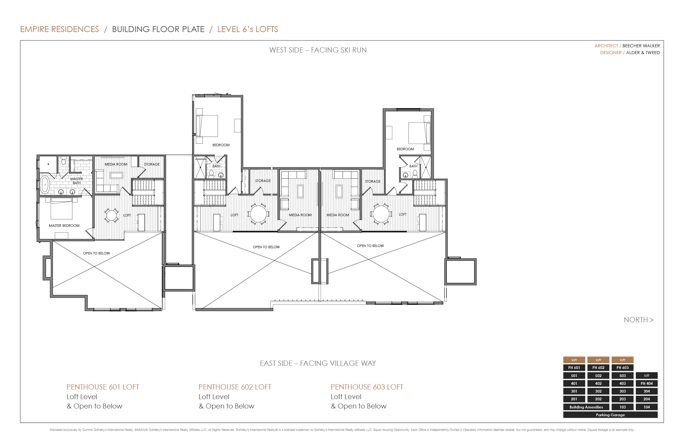 BUILDING FLOOR PLATES Empire Residences Deer Valley