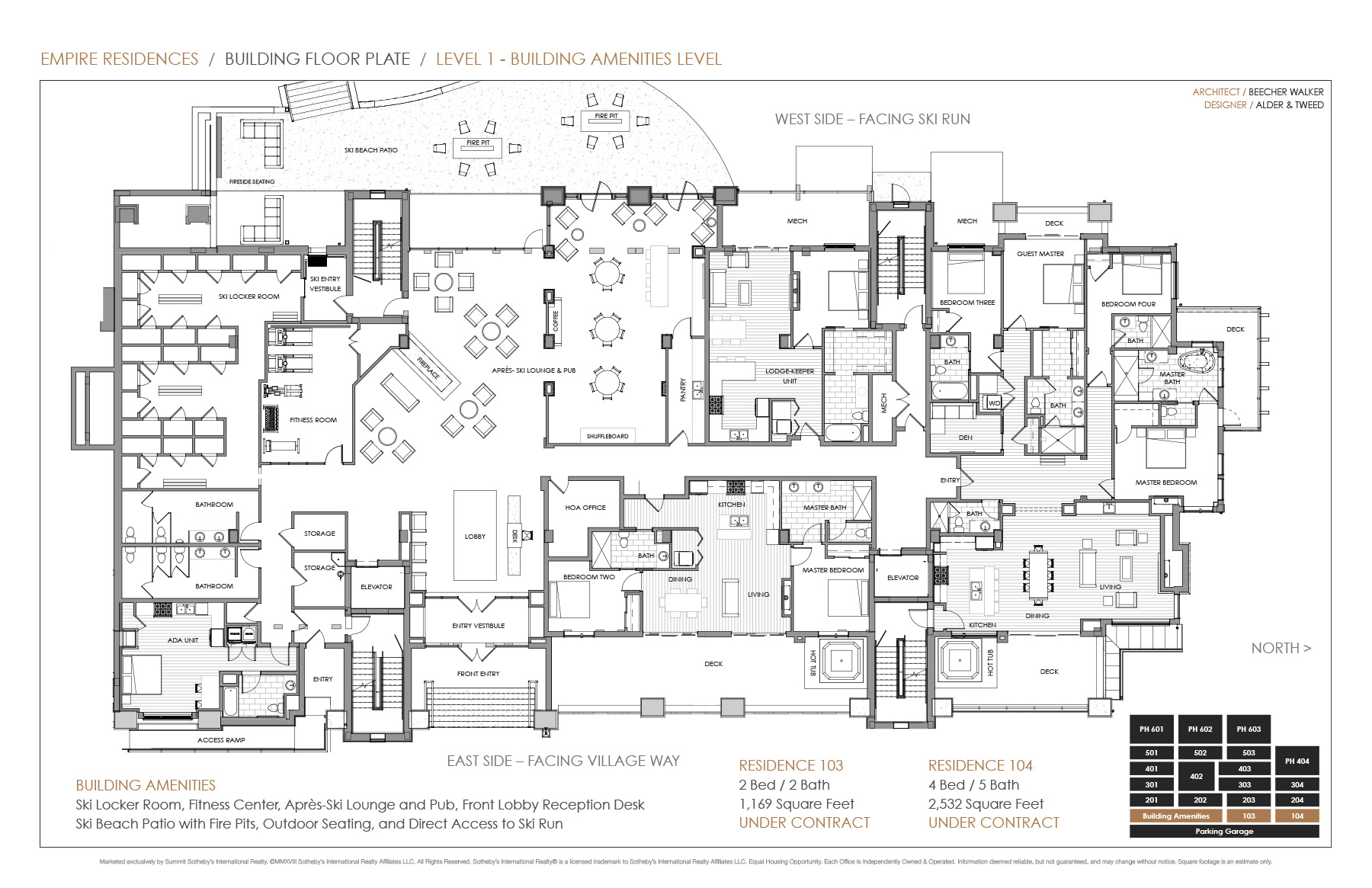 BUILDING FLOOR PLATES Empire Residences Deer Valley